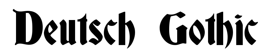 Deutsch Gothic cкачати шрифт безкоштовно